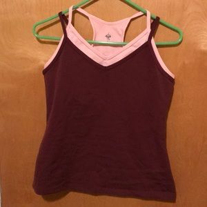 PrAna layered yoga top